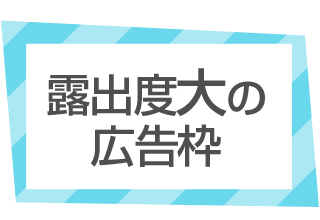 ベリーは大きくて露出度大の広告枠